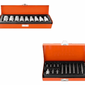 COMBO JUEGO PUNTAS TORX ENC. 1/2 + JUEGO TUBOS TORX HAMILTON